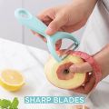 Professional Peelers for kitchen Fruit Scraper Vegetable Potato Skin Remover ceramic Stainless Steel blade peelers Apple Swivel Peeler High Quality Household Y shape plastic peeler Cucumber Peeling Knife. 