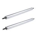 2X 25mm x 300mm Carboon Steel Assembly Line Conveyor Roller. 