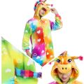 Kigurumi Pajamas Children Sleepwear Rainbow Unicorn Pajamas Children Sleepwear Animal Pijama Stitch Girls Onesie kigurumi femme. 