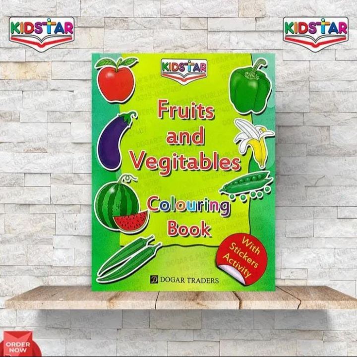 Fruits and Vegetables Colouring Book for Kids Fun & Educational ...