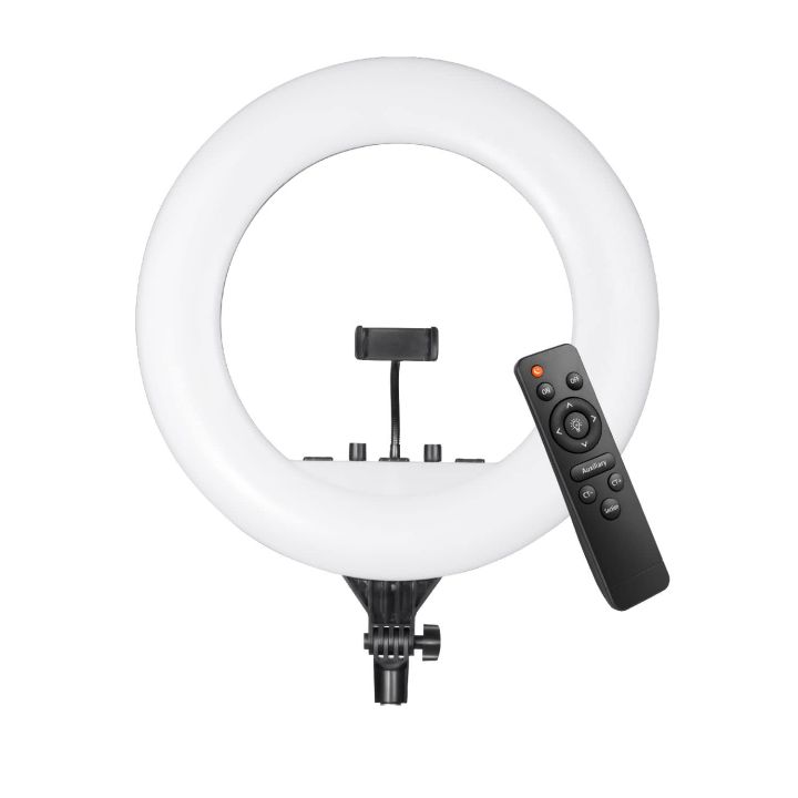 46cm LED Ring Light 18inch + 7.5ft Stand, Runs on AC Power with No Shadow apertures, Ideal use for Makeup Artist, Video Shoot, Fashion Photography & Many More