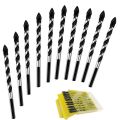 Multipurpose Drill Bits, 10-Piece 6mm Multi-material Drill Bit Set for Drilling in Tile, Glass, Concrete, Brick, Wood, and Plastic, Tungsten Carbide Tipped Masonry Drill Bit Set. 