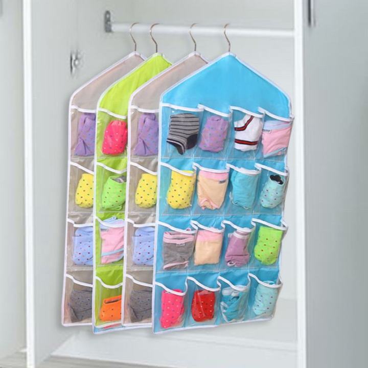 Universal%20Cupboard%20Hanging%20Storage%20Organizer%20Transparent%20Wall%20Hanging%20Bag%20for%20Socks,%20Jewelry,%20Ties,%20Underwear,%20Sunglasses,%20Bra,%20Stationary,%20Stitching%20Tools%20-%20Closet%20Storage%20Tidy%20Organizer%2016%20Pockets%20(Multicolor)%20-%20Image%209