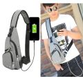 MILANDO Men Crossbody Shoulder Sling Bag With USB Port Beg Silang lelaki Beg sandang Lelaki (Type 7). 