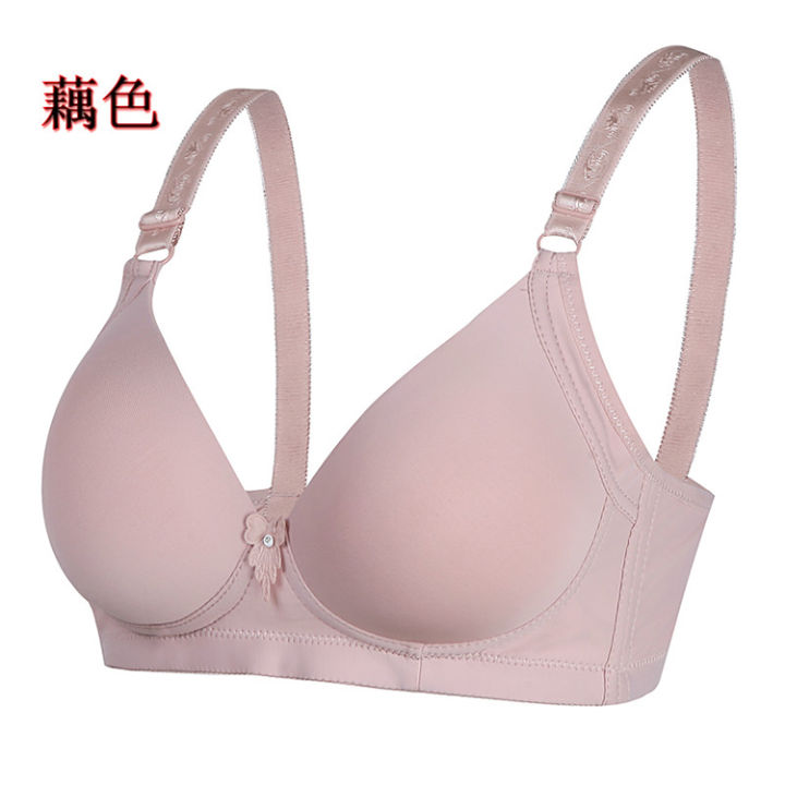 Summer%20middle-aged%20women's%20underwear%20bra%20without%20steel%20ring%20thin%20section%20breathable%202021%20new%20three-row%20buckle%20gathered%20mother%20bra%20-%20Image%206