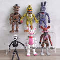 FNAF Five Nights at Freddy's Nightmare Freddy Chica Bonnie Funtime Foxy PVC Action Figures Toys 6pcs/set. 