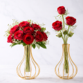 Gold Decor Vase,Flower Vase Glass Test Tube. 