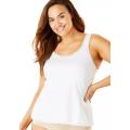 Ladies Plain Soft Cotton Women's Camisole - White. 