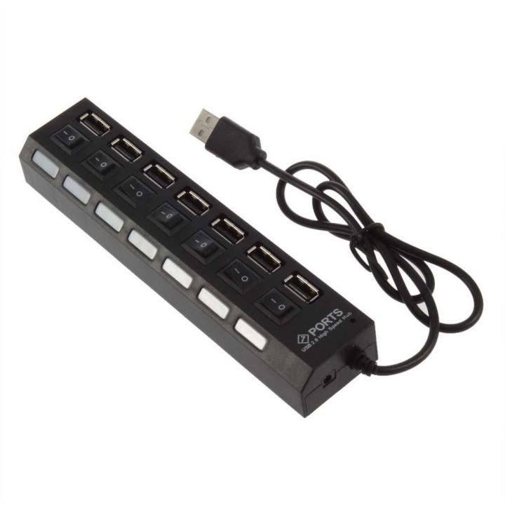 Portable%207%20Ports%20Usb%20Hub%20Adapter%202.0%20Power%20And%20Data%20Transfer%20Splitter%20With%20Switch%20Led%20Light%20Cable%20Extension%20For%20Pc%20Laptop%20Computer%20Mobile%20Charger%20-%20Image%205