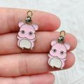 10pcs Cartoon Anime Character Enamel Charms Earring endant for aking IY eychain elace rip Oil etal Jewelry Accessories. 