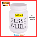 Gesso Primer For Canvas Clay pots & Wood. 