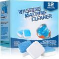 12  pcs Pack Washing Machine Deep Cleaning Tablets – Heavy Duty Drum Cleaner, Bacteria & Odor Remover for Front Load and Top Load Machines. 