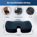 Coccyx Cushion for Tailbone Pain & Sciatica - Lower Back Pain (Pregnanc_y Pillow Seat Cushion) - Branded #FixOrtho. 