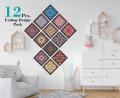 YM Traders Pack of 12 pieces Premium Wall Attraction Tile Stickers DIY for Home Decor for Walls Self Adhesive Peel Off Easy Clean & Beautiful Wall Tile Sticker 5 in by 5 in (12 Pieces). 