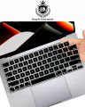 Keyboard Protector for Apple MacBook New Pro 16 Inch 2021 M1 Pro / M1 Max Chip & Touch ID Model A2485 - Cover Skin - 16Inches 16Inch - Transparent / Black. 