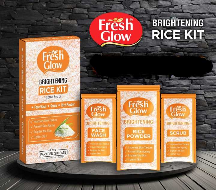 Fresh Glow Brightening Rice kit Sachet