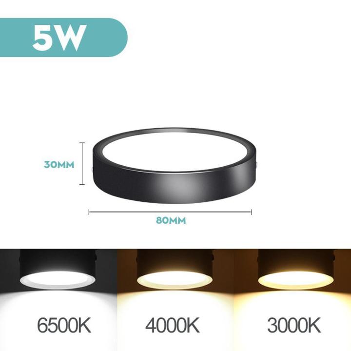 Surface Downlight Round Led Ceiling Lights 220V 4 Inch 110V 5W 10W 15W Downlights Celling Lamp Spot Lights Aluminum Indoor Lighting Fixtures For Home
