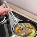 Multi-functional 2 in 1 Fry Tool Filter Spoon Strainer With Clip,Oil Frying BBQ Filter Stainless Steel Mesh Strainer Kitchen Tool Frying. 