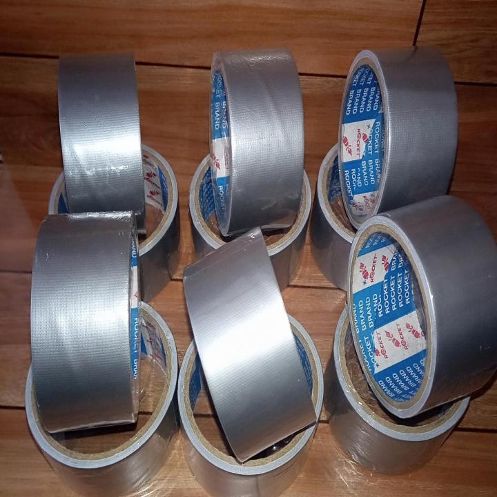 Binding Tape / Duct Tape / Binding Tape 2 Inch 5 Yard # 701 B Grey (10 Pcs)