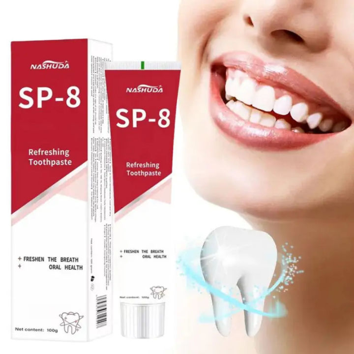Probiotic Toothpaste SP-8 Whitening Tooth Remove Plaque Stains Teeth Whitener Oral Hygiene Clean Fresh Breath Denta 120g
