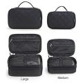 EverToner Travel Makeup Case Portable makeup Brush Bag Cosmetic Organizer Portable 2 layer Makeup Pouch Holder Premium Storage Bag. 
