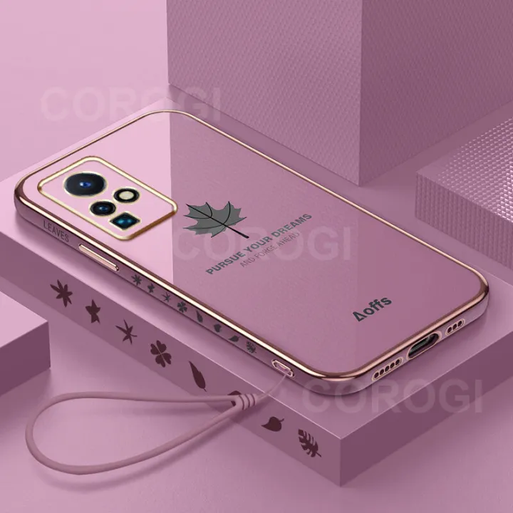 COROGI%20for%20Infinix%20Zero%20X%20Neo%20Back%20Cover%20with%20Lanyard%20Luxury%20Plating%20Maple%20Leaf%20Stylish%20Fancy%20Case%20Soft%20Silicone%20Square%20Mobile%20Phone%20Cases%20Pouch%20for%20Girls%20Boys%20-%20Image%205