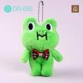 Plush Frog Keychain Cute Frog Plush Keychain Soft Toy for Kids Bag Decoration Fun Comfortable Touch Perfect Gift for Birthdays Southeast Asian Buyers' Favorite High-quality Plush Keychain. 