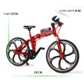 Mini Folding Bicycle, Miniature Alloy Folding Mountain Bike Model, Yellow/Red/Blue. 