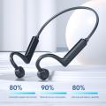 KS-19 Bone Conduction Earphone 5.1 Wireless Bluetooth-compatible Headphone Sports Gaming Headset Handsfree With Microphone. 