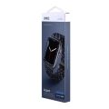 UNIQ Aspen Designer Edition Braided A p p l e Watch Strap Series 1-8 SE/SE2 45/44/42MM – Obsidian Blue. 