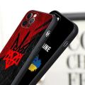 Ukraine Flag Black Silicone Phone Case for Apple IPhone 15 12 11 13 14 Pro Max Mini XS X 8 Plus Soft Cover Ukrainian Flag Fundas Sandmdm. 