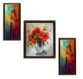 Photo Frame Wall Decoration Photo Frame Wall Art Hanging Home Decoration Picture Gallery for Living Room Study RoomFrame Black Scenery Set of 3, Size: 12 X 16 Inch,5 X 12 Inch. 
