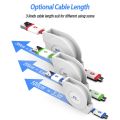 Long Usb Type C Cable 1/2/3 Meter Retractable Usb Cabel 3M Usbc Cabo Tipo C For Samsung Galaxy S20 Ultra Plus S20+ A3 A5 A7 2017. 