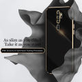 For OPPO A9 2020 / OPPO A5 2020 Back Cover Shiny Plating Square Bumper Soft Silicone Shockproof Protective Case. 