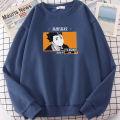 Japanese Cartoon Haikyuu Yuu Nishinoya Print Sweatshirt Fleece Autumn Tops Thick Winter Men'S Hoody Oversize Soft Mens Hooded. 