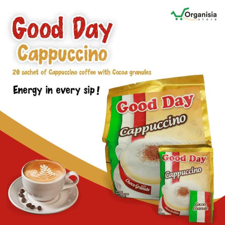 Good day cappuccino Instant Coffee Indonesia 20 Sachets Imported