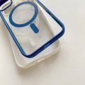 Phone Case For Apple iPhone 8,Magsafe Magnetic Wireless Charging Matte Transparent Acrylic Hard Cover. 