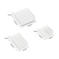 S ROBOT For Raspberry Pi 4B Heat Sink 3pcs Aluminum Heatsink Radiator Cooling Kit Cooler for Raspberry Pi 4 Model B RPI144. 