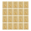 Soccer Star Card Football Player Fan Cards 50 Sheets European and American Football Star Footballers Gold Foil Cards Gifts. 