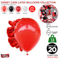 Disney Cars Latex Balloon Collection Lightning Mcqueen, Mater, Doc Hudson, Sally Carrera Cars Balloons, Car's Movies Characters Solid, Chrome  Metallic, Macaron Balloons Set Boys Birthday Parties Theme Decoration Supplies For Kids : QXz5j7G2. 