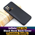 Infinix Hot 10s Back Cover Black Soft Rock Style Case For Infinix Hot 10s. 