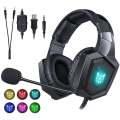 ONIKUMA K8 Wired Stereo Gaming Headphones With Mic LED Lights. 