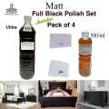 Full Black Matt polish set For Wooden Furniture,Solid and Plywood Doors,Cabinets, and All Wooden And Plywood Decorative Purpose. 
