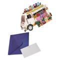 Birthday Cards Card Greeting 3D Blessing Party Shower Baby Thank Happy Postcards Kids Invitation Car Flower Folding Supplies. 