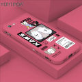 Hontinga for iPhone 6 6s Case Cartoon Magazine Style Side Design Back Cover Soft Square Edge Liquid Silicone Phone Cases. 