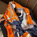 In summer, the big-name high-end mulberry silk silk scarf women's print elongated shawl is worn with an imitation silk scarf sand. 