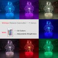 New 3d Led Light Anime Blue Exorcist Rin for Bedroom Decor Night Light Kids Brithday Gift Manga Room Desk 3d Lamps Blue Exorcist. 