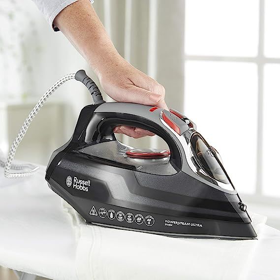 Russell Hobbs Powersteam Ultra 3100 W Vertical Steam Iron 20630 Black and Grey