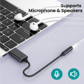 2024 USB to 3.5mm Jack Audio Adapt USB to Aux Cable External Stereo Sound Card Support USB to TRRS 4-Pole Aux Port Myhappinessisyou. 