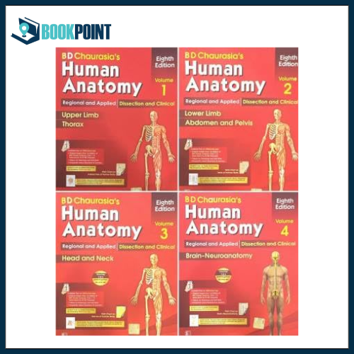 BD Chaurasia Human Anatomy – 4 Volume Set 8th Edition